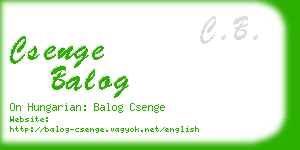 csenge balog business card